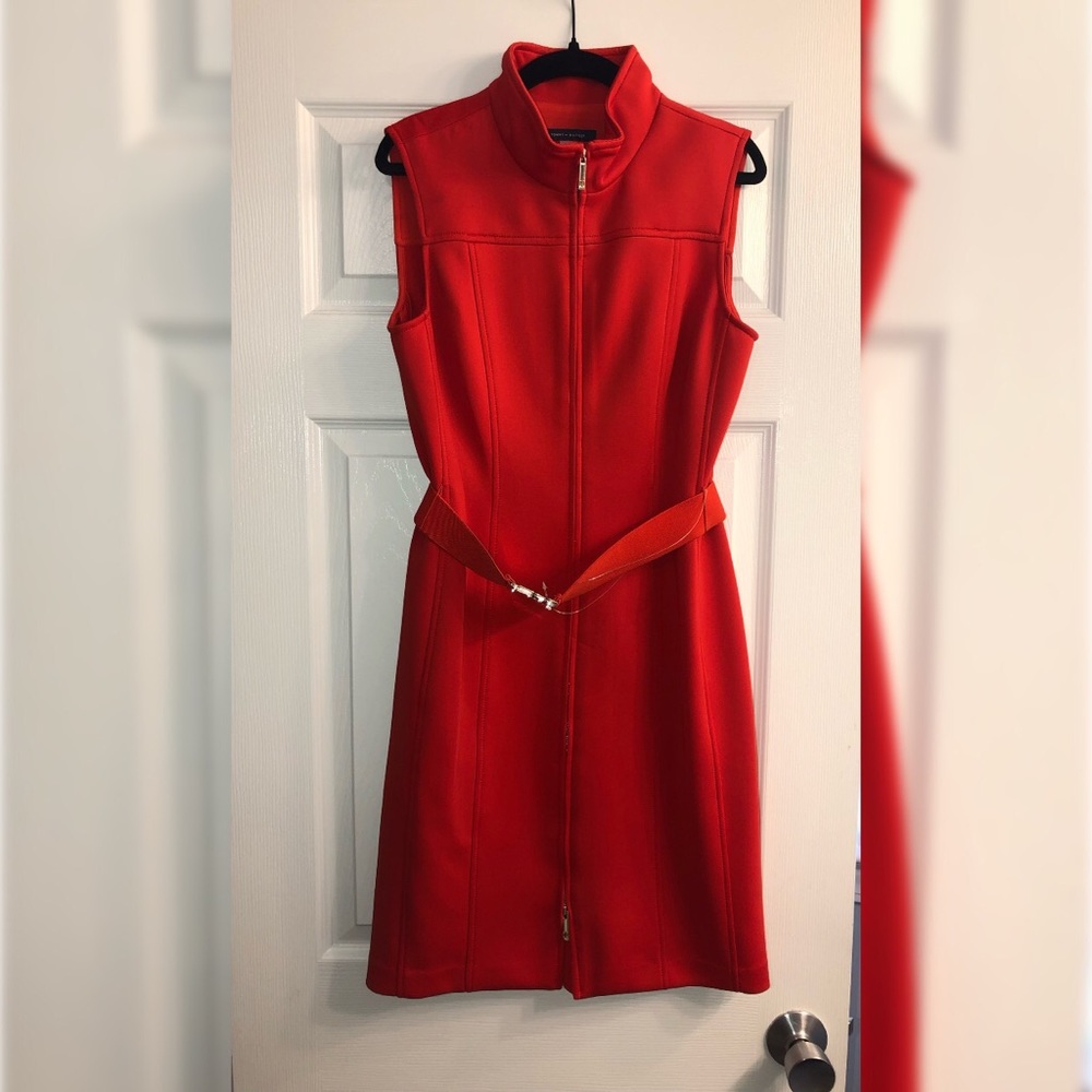 Tommy Hilfiger Red Belted dress